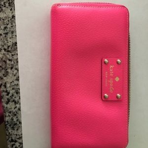 Kate Spade bright pink wallet